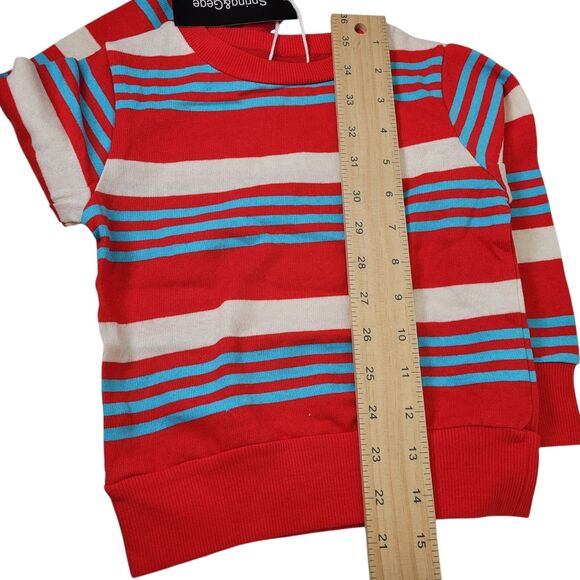 Spring & Gege Toddler Boy's Striped Pullover Shirt Long Sleeve Red/Blue Size 2T - Picture 8 of 8